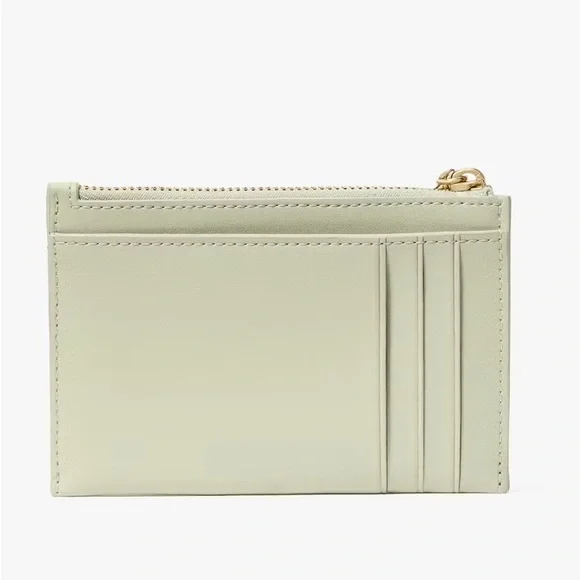 Kate Spade Carey Quilted Studded Small Card Holder, Mint - Picture 5 of 7